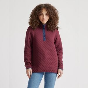 Quince Quilted Reversible Pullover